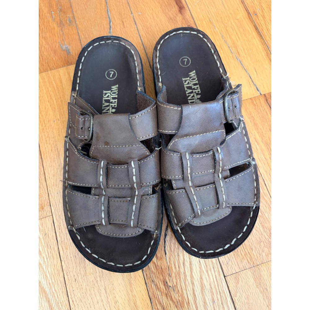 Wolfe‎ Island Fisherman Sandals Brown Size 7 Men's/8.5 Woman's